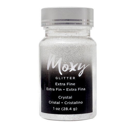 American Crafts - Moxy Glitter - Extra Fine - Crystal - 1 Ounce