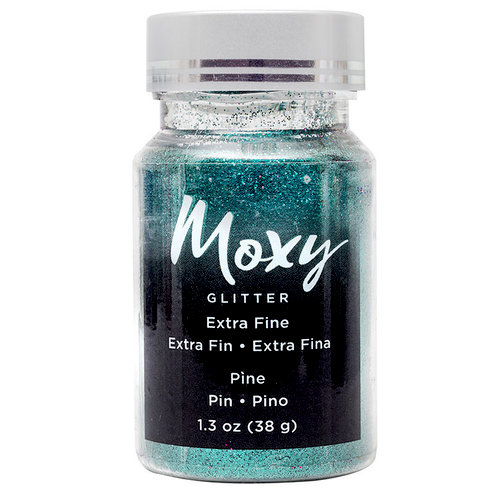 American Crafts - Moxy Glitter - Extra Fine - Pine - 1.3 Ounces
