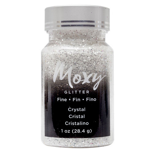 American Crafts - Moxy Glitter - Fine Glitter - Crystal - 1 Ounce