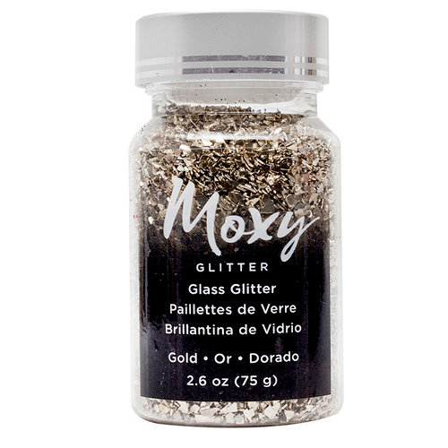 American Crafts - Moxy Glitter - Glass Glitter - Gold - 2.6 Ounces