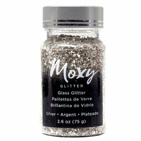 American Crafts - Moxy Glitter - Glass Glitter - Silver - 2.6 Ounces