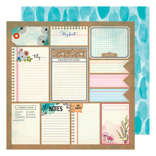 American Crafts - Field Notes Collection - 12 x 12 Double Sided Paper - Good Stuff