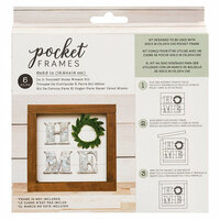 American Crafts - Details 2 Enjoy Collection - Pocket Frames Kit - 6 x 5.5 - Do-It-Yourself - Home Wreath