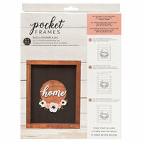 American Crafts - Details 2 Enjoy Collection - Pocket Frames Kit - 8 x 10 - Do-It-Yourself - Home Wreath