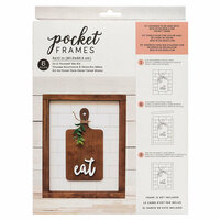 American Crafts - Details 2 Enjoy Collection - Pocket Frames Kit - 8 x 10 - Do-It-Yourself - Eat