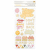 American Crafts - It's All Good Collection - Thickers - Chipboard with Foil Accents - Phrases and Icons - Be Bright