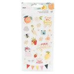 American Crafts - It's All Good Collection - Puffy Stickers with Foil Accents