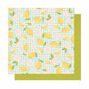 American Crafts - It's All Good Collection - 12 x 12 Double Sided Paper - Pink Lemonade