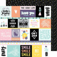 American Crafts - Shine On Collection - 12 x 12 Double Sided Paper - The Good Life