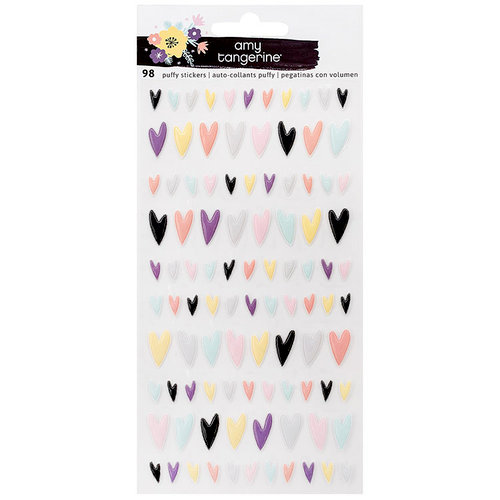 American Crafts - Shine On Collection - Puffy Stickers - Heart
