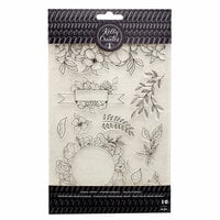 Kelly Creates - Clear Acrylic Stamps - Traceable - Florals