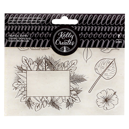 Kelly Creates - Clear Acrylic Stamps - Traceable - Tropicals