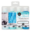 American Crafts - Color Pour Collection - Pre-Mixed Pouring Paint Kit - Tidal Wave