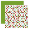 American Crafts - Merrymint Collection - Christmas - 12 x 12 Double Sided Paper with Foil Accents - Cinnamon Roll