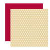 American Crafts - Merrymint Collection - Christmas - 12 x 12 Double Sided Paper - Caramel, CLEARANCE