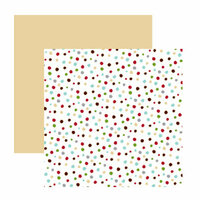 American Crafts - Merrymint Collection - Christmas - 12 x 12 Double Sided Paper - Sugar Cookie, CLEARANCE