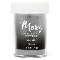 American Crafts - Moxy Embossing Powder - Metallic - Silver - .6 Ounce