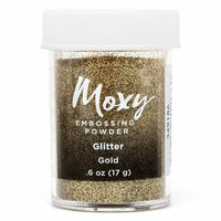 American Crafts - Moxy Embossing Powder - Glitter - Gold - .6 Ounce