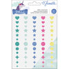 American Crafts - Head in The Clouds Collection - Enamel Dots with Glitter Accents