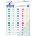 American Crafts - Head in The Clouds Collection - Enamel Dots with Glitter Accents