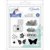American Crafts - Head in The Clouds Collection - Clear Acrylic Stamps