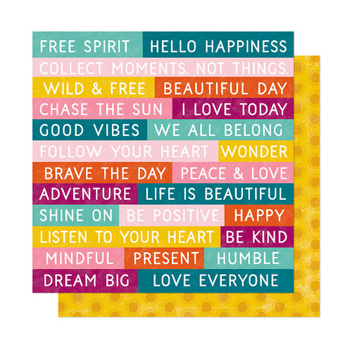 American Crafts - New Day Collection - 12 x 12 Double Sided Paper - Wild and Free
