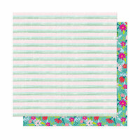 American Crafts - New Day Collection - 12 x 12 Double Sided Paper - Stay Humble