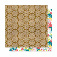 American Crafts - New Day Collection - 12 x 12 Double Sided Paper - Namaste