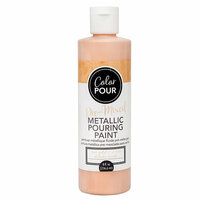 American Crafts - Color Pour Collection - Pre-Mixed Metallic Pouring Paint - Rose Gold