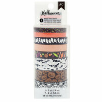 Pebbles - Spooky Boo Collection - Halloween - Washi Tape with Foil and Glitter Accents