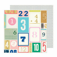 Crate Paper - Sunny Days Collection - 12 x 12 Double Sided Paper with Foil Accents - Lucky