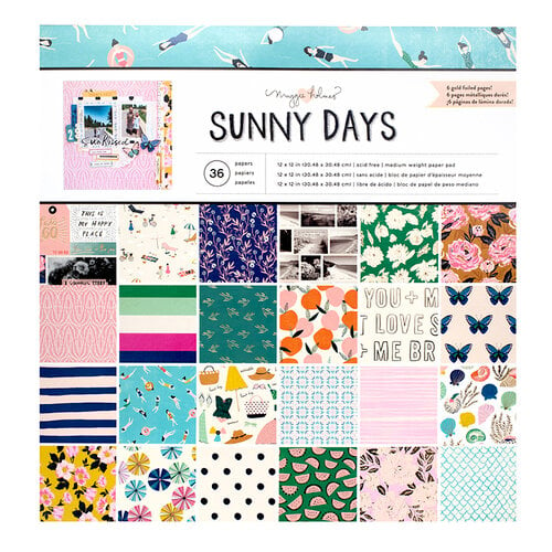 Maggie Holmes - Sunny Days Collection - 12 x 12 Paper Pad