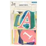 Crate Paper - Sunny Days Collection - Die-Cut Alphas
