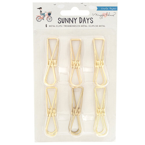 Maggie Holmes - Sunny Days Collection - Metal Clips - Gold