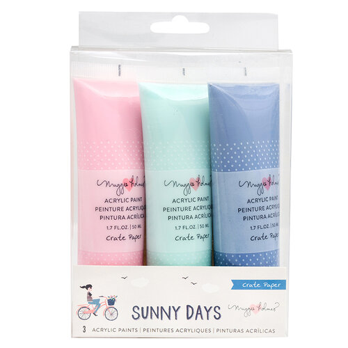 Crate Paper - Sunny Days Collection - Acrylic Paints