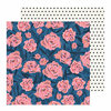 Crate Paper - All Heart Collection - 12 x 12 Double Sided Paper - Wallflower