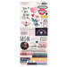 Crate Paper - All Heart Collection - Cardstock Stickers with Iridescent Accents