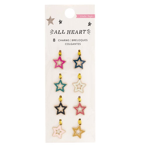 Crate Paper - All Heart Collection - Charm Embellishments