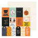 Crate Paper - Hey Pumpkin Collection - 12 x 12 Double Sided Paper - Treats Please