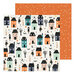 Crate Paper - Hey Pumpkin Collection - 12 x 12 Double Sided Paper - Happy Haunting