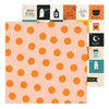 Crate Paper - Hey Pumpkin Collection - 12 x 12 Double Sided Paper - Pumpkin Spice