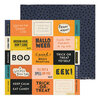 Crate Paper - Hey Pumpkin Collection - 12 x 12 Double Sided Paper - Eeek