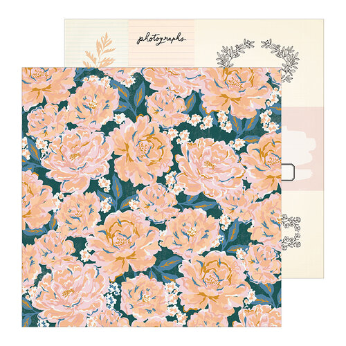 Maggie Holmes - Heritage Collection - 12 x 12 Double Sided Paper - Perennial