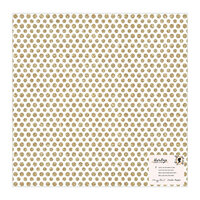 Crate Paper - Heritage Collection - 12 x 12 Specialty Paper - Gratitude with Gold Glitter Accents
