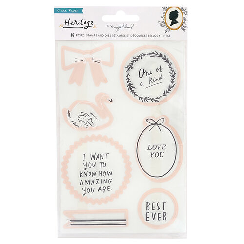 Crate Paper - Heritage Collection - Dies and Clear Acrylic Stamps