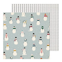 Crate Paper - Snowflake Collection - 12 x 12 Double Sided Paper - Frosted