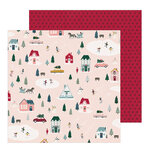 Crate Paper - Snowflake Collection - 12 x 12 Double Sided Paper - Village