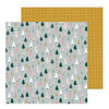 Crate Paper - Snowflake Collection - 12 x 12 Double Sided Paper - Spruce