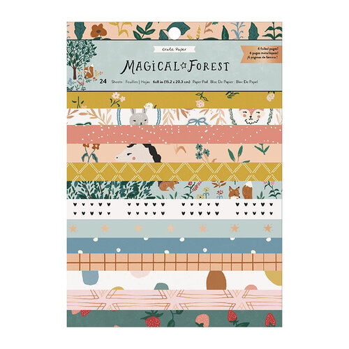 Crate Paper - Magical Forest Collection - 6 x 8 Paper Pad with Foil Accents