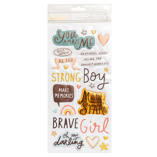 Crate Paper - Magical Forest Collection - Thickers - Phrase - Brave